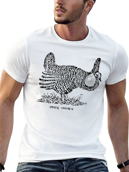 Prairie Chicken Graphic Tee - Unisex Black T-Shirt
