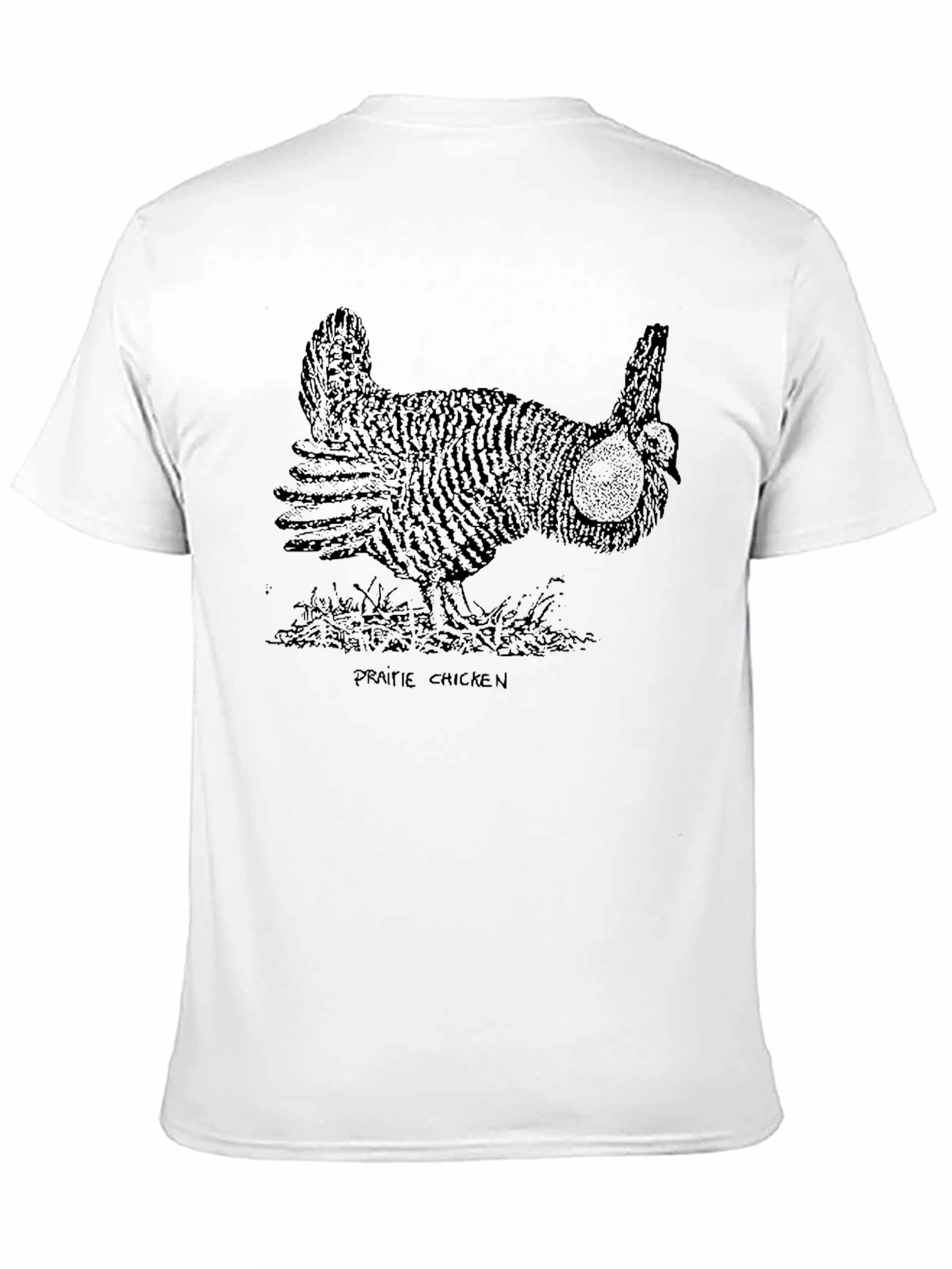 Prairie Chicken Graphic Tee - Unisex Black T-Shirt