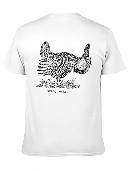 Prairie Chicken Graphic Tee - Unisex Black T-Shirt