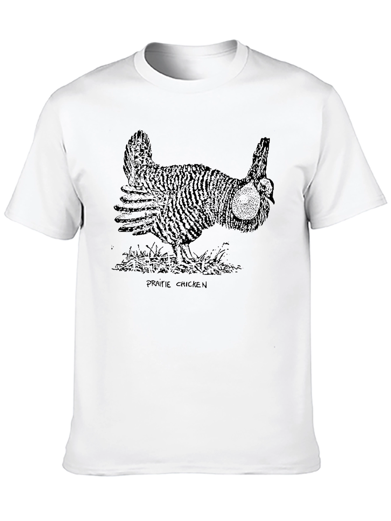 Prairie Chicken Graphic Tee - Unisex Black T-Shirt