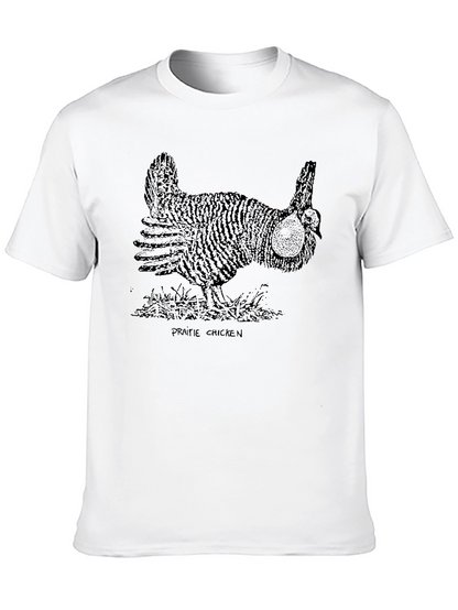 Prairie Chicken Graphic Tee - Unisex Black T-Shirt