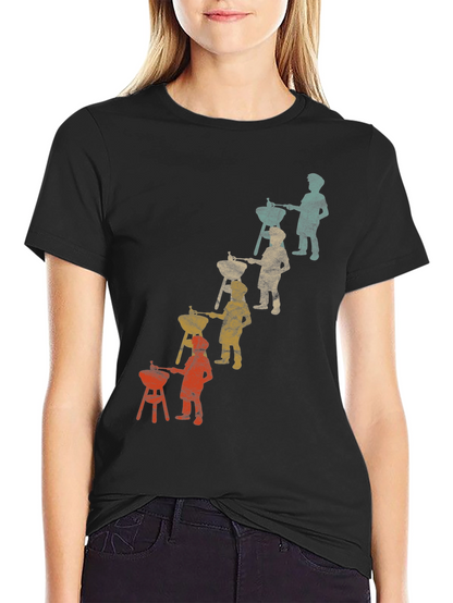 Retro BBQ Evolution T-Shirt