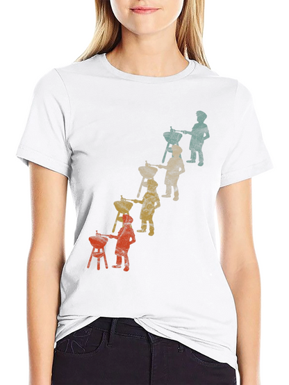 Retro BBQ Evolution T-Shirt