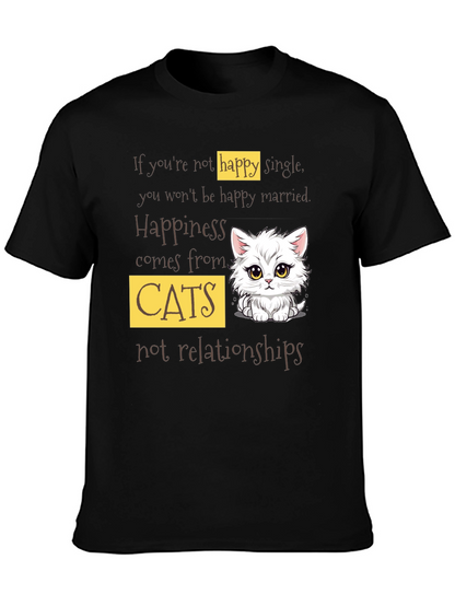 Happy Cats T-Shirt - Single or Married?
