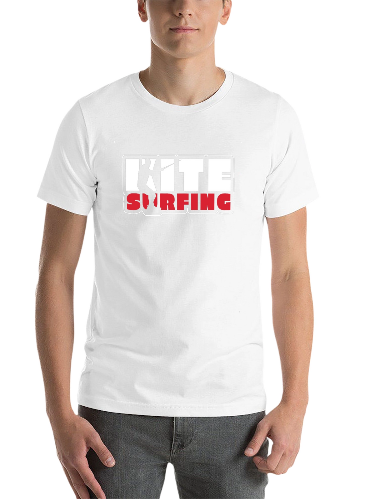 Kite Surfing Graphic Tee - Black