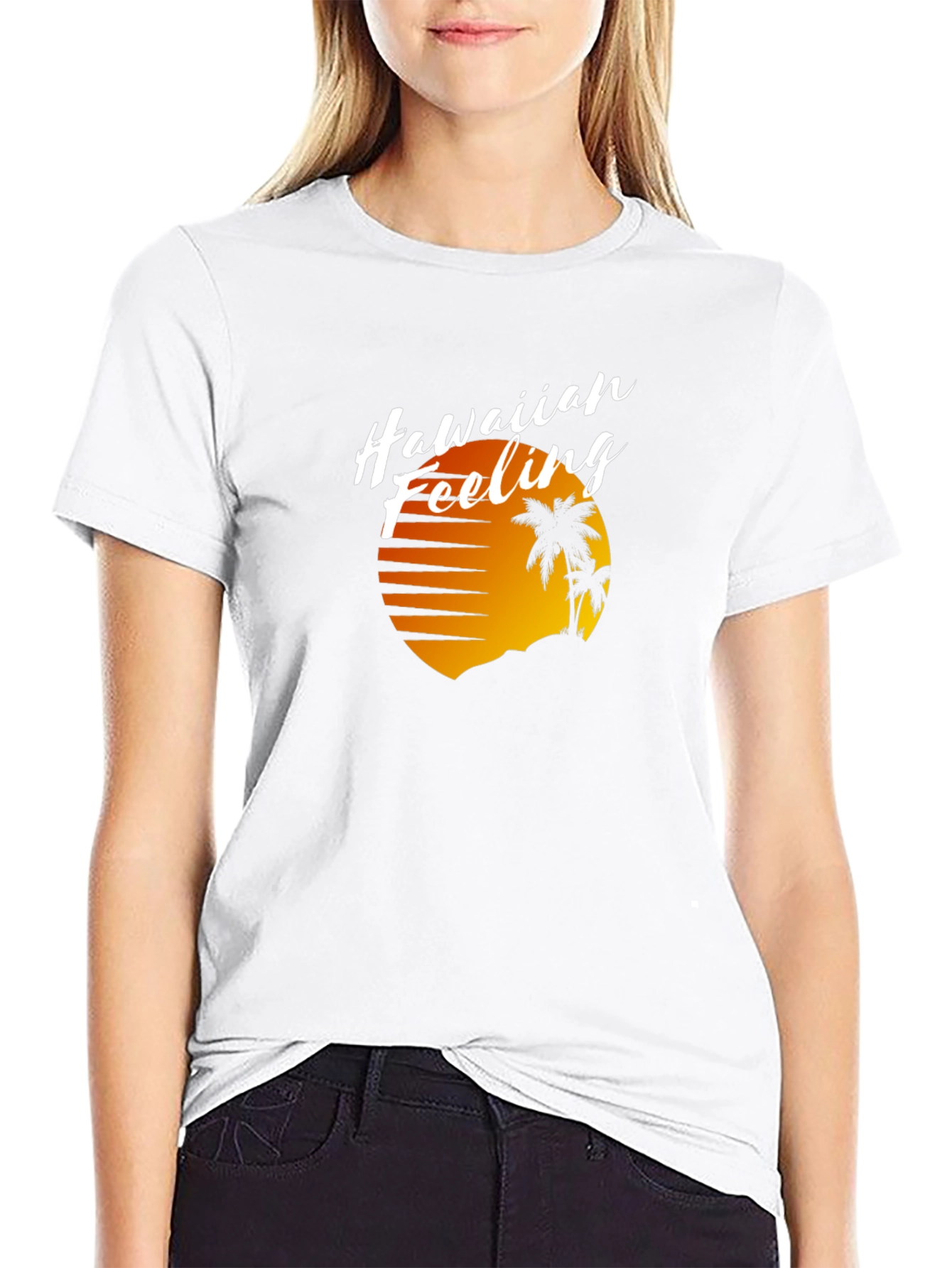 Hawaiian Feeling Graphic T-Shirt