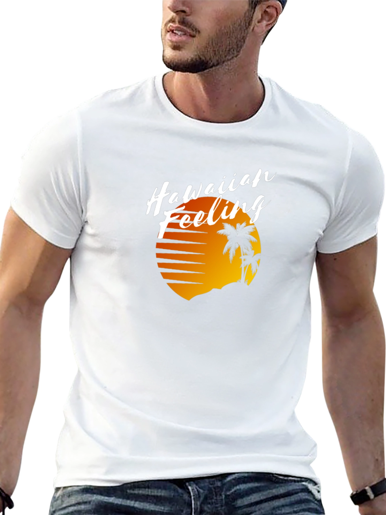 Hawaiian Feeling Graphic T-Shirt
