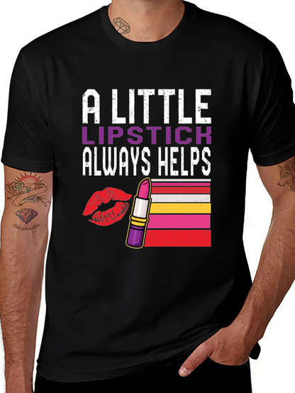 Lipstick Helps Graphic Tee