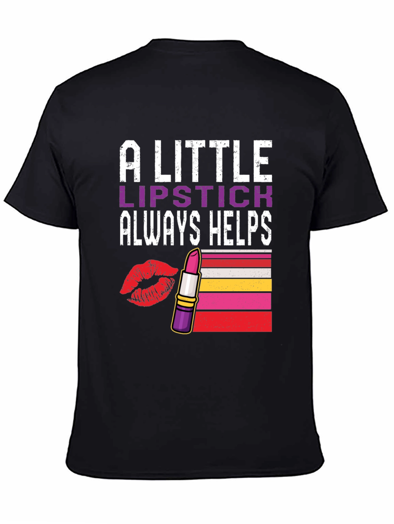 Lipstick Helps Graphic Tee