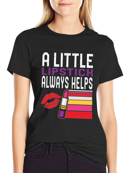Lipstick Helps Graphic Tee
