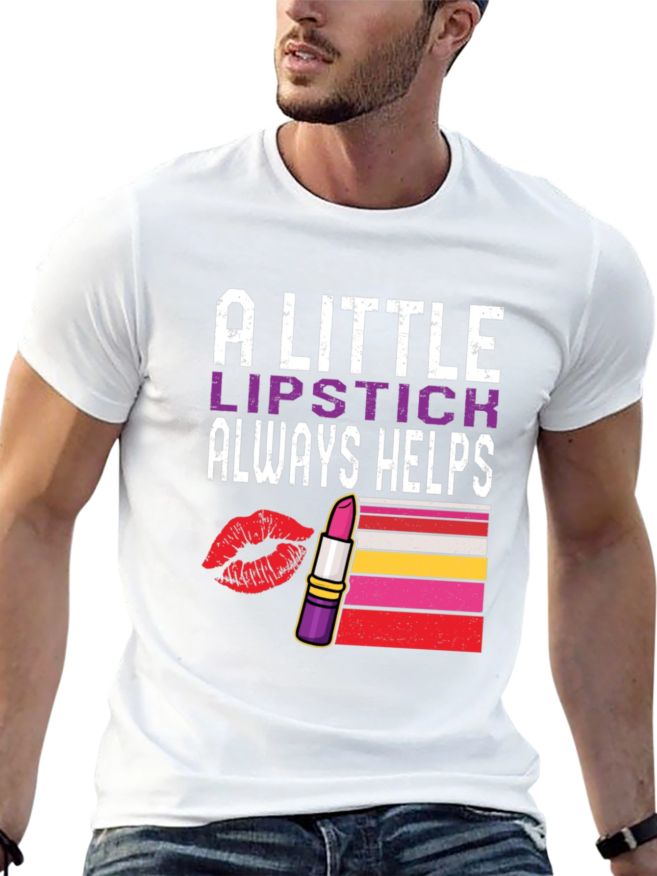 Lipstick Helps Graphic Tee