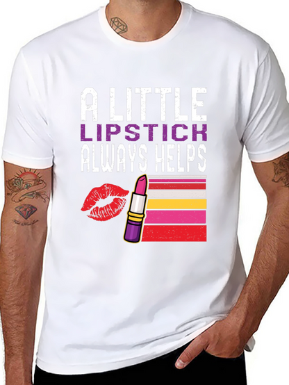 Lipstick Helps Graphic Tee