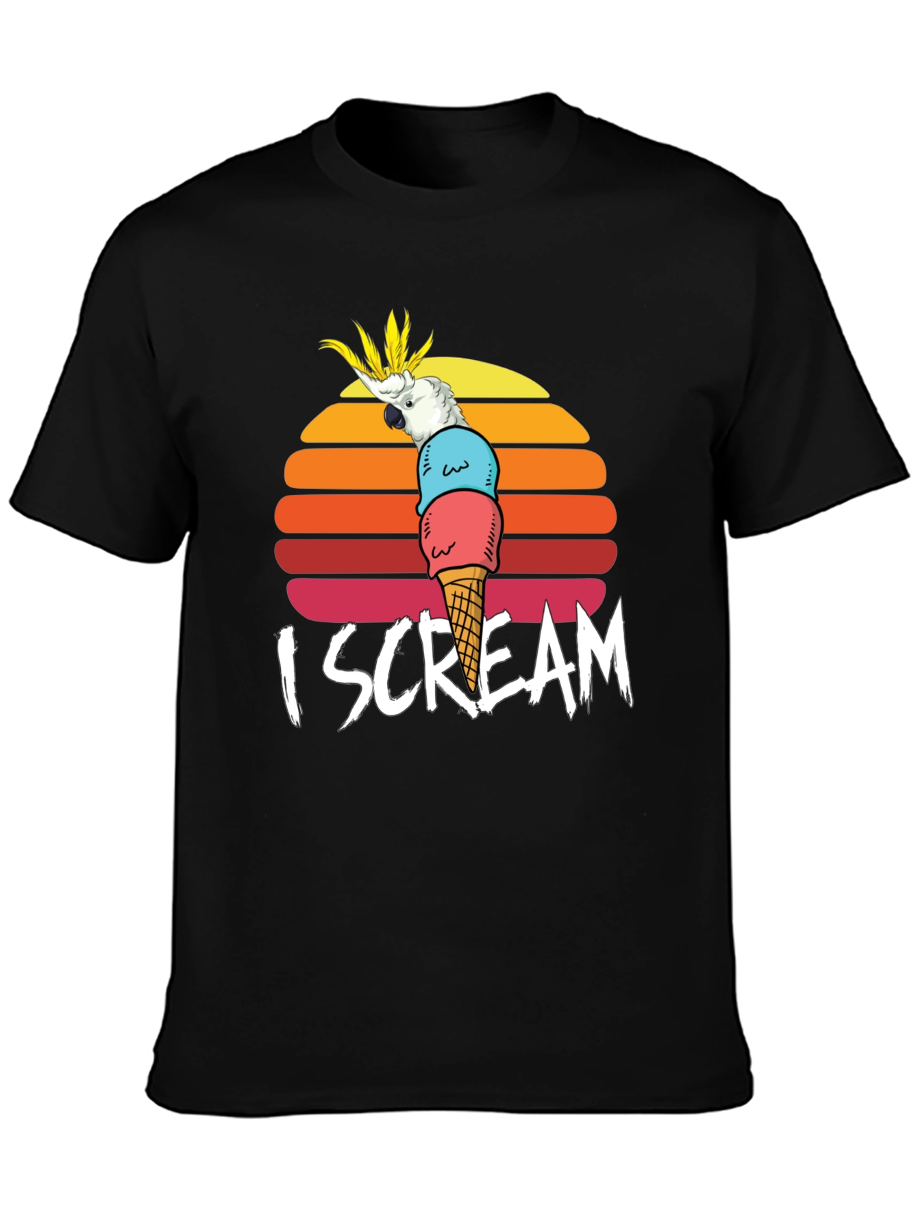 I Scream Parrot Graphic Tee