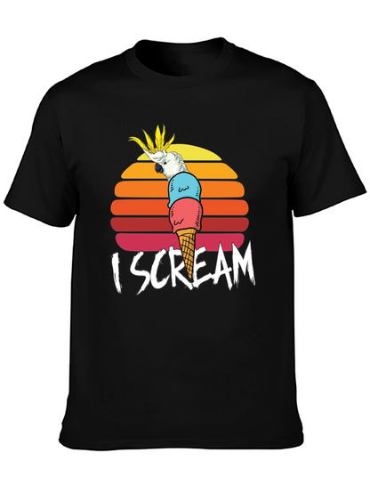 I Scream Parrot Graphic Tee