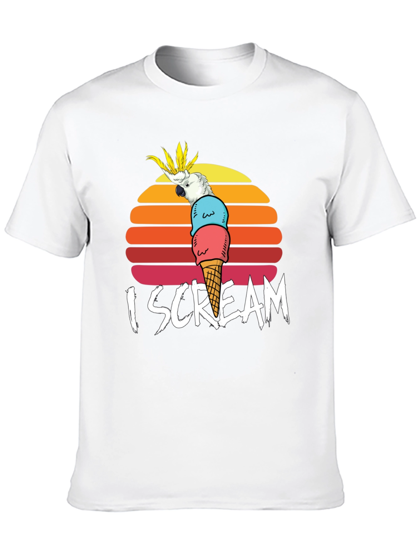 I Scream Parrot Graphic Tee