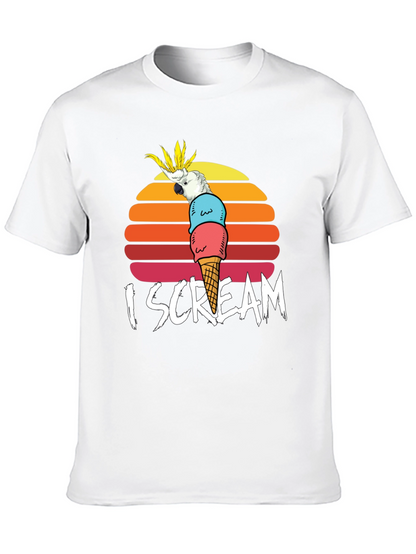 I Scream Parrot Graphic Tee