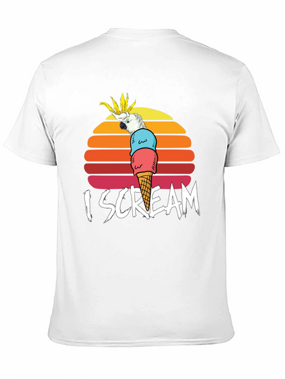 I Scream Parrot Graphic Tee