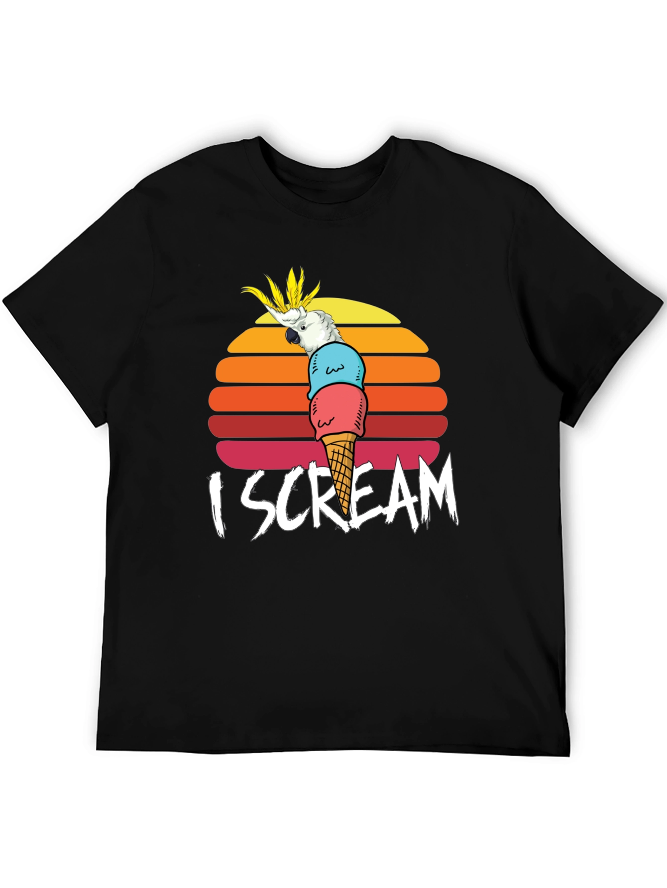 I Scream Parrot Graphic Tee
