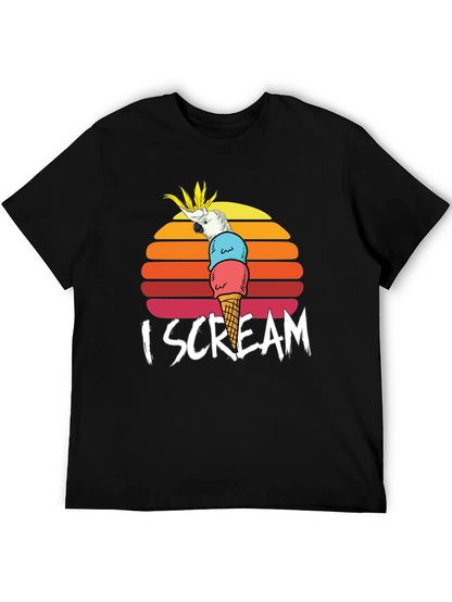 I Scream Parrot Graphic Tee