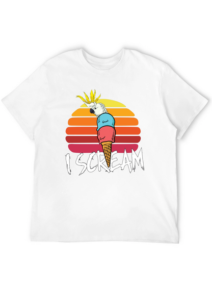 I Scream Parrot Graphic Tee