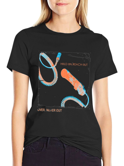 Retro Phone Graphic Tee - Hold On Reach Out
