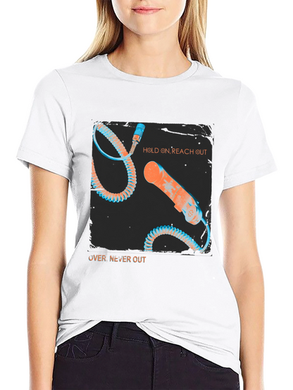 Retro Phone Graphic Tee - Hold On Reach Out