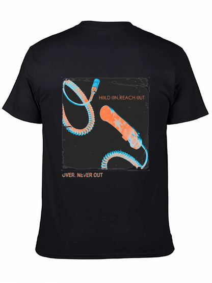 Retro Phone Graphic Tee - Hold On Reach Out