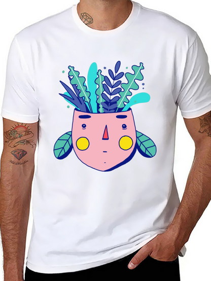 Whimsical Plant Head Graphic Tee