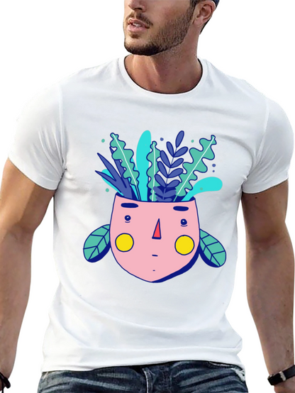 Whimsical Plant Head Graphic Tee