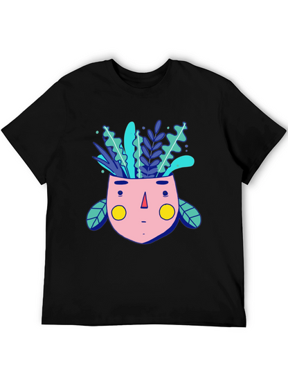 Whimsical Plant Head Graphic Tee