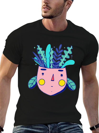 Whimsical Plant Head Graphic Tee