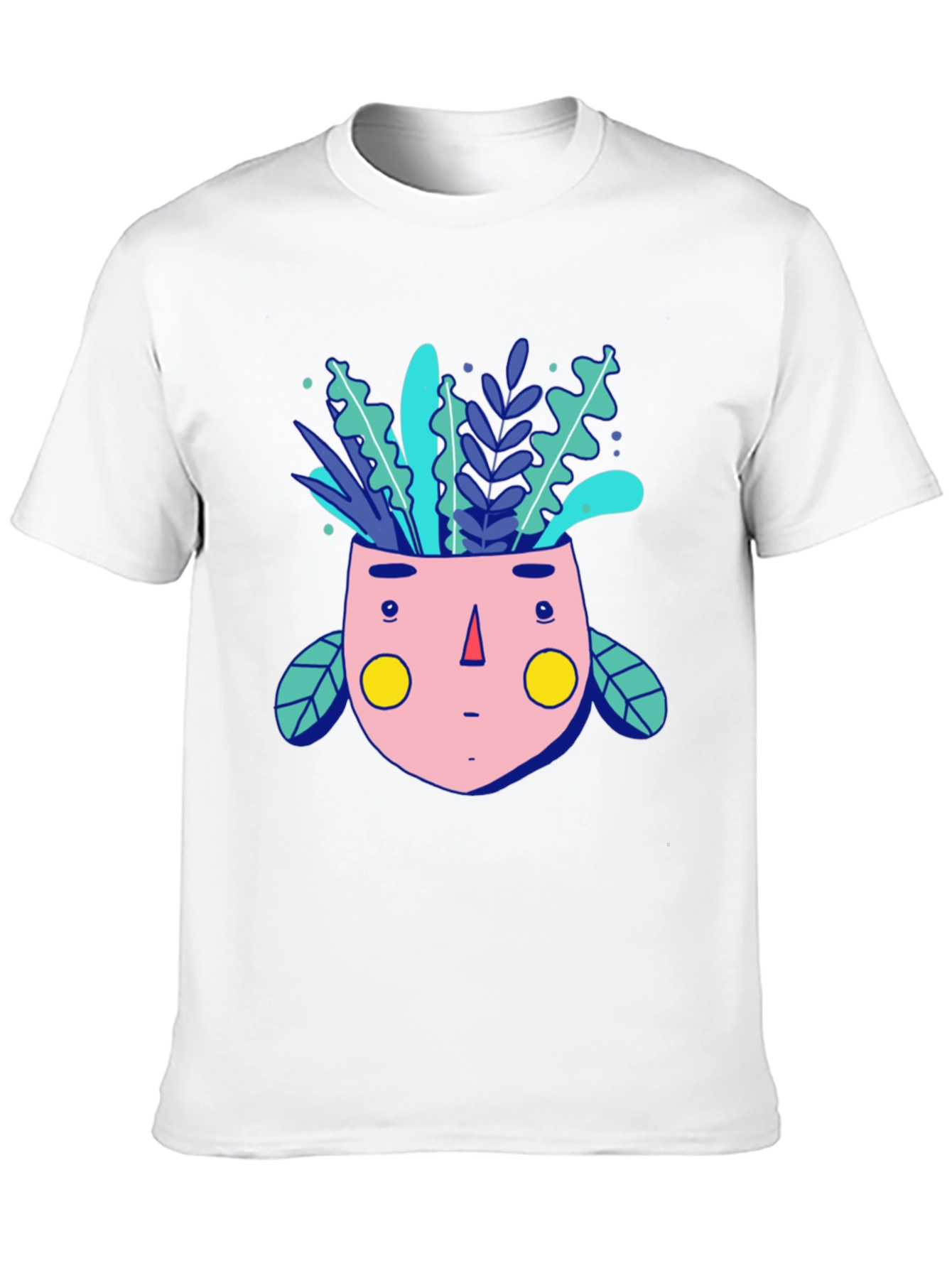 Whimsical Plant Head Graphic Tee