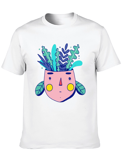 Whimsical Plant Head Graphic Tee