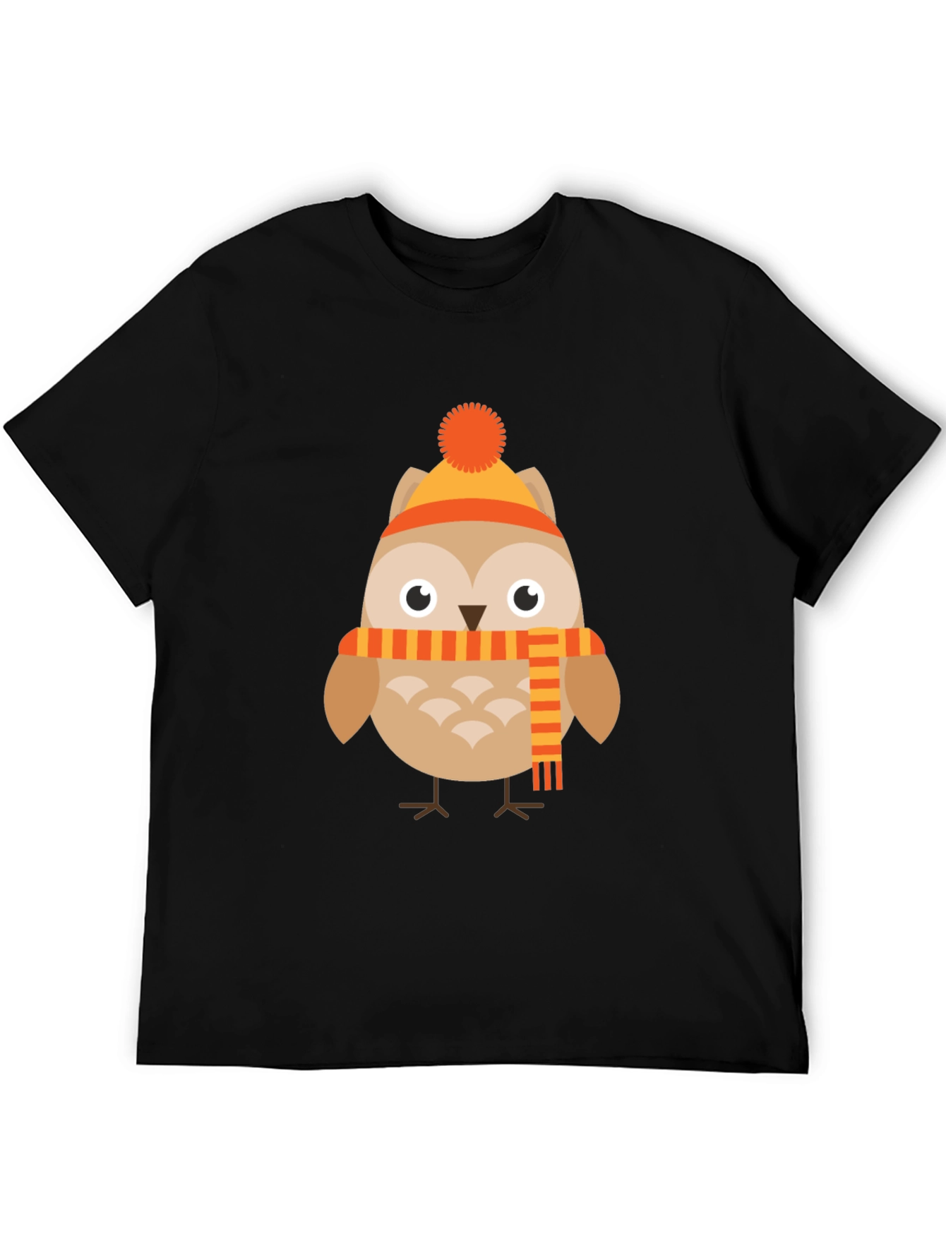 Owl in Winter Gear Graphic Tee