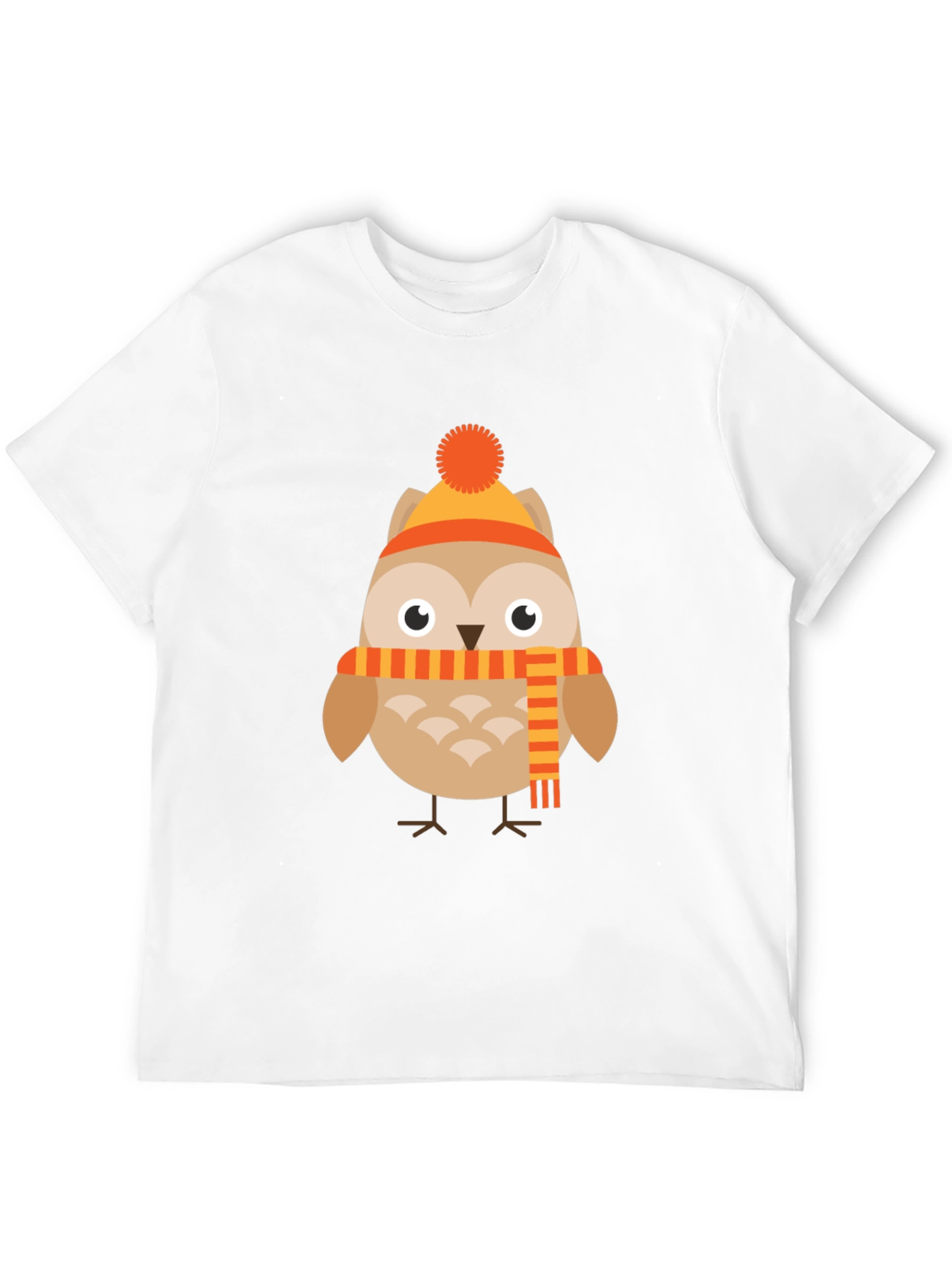 Owl in Winter Gear Graphic Tee
