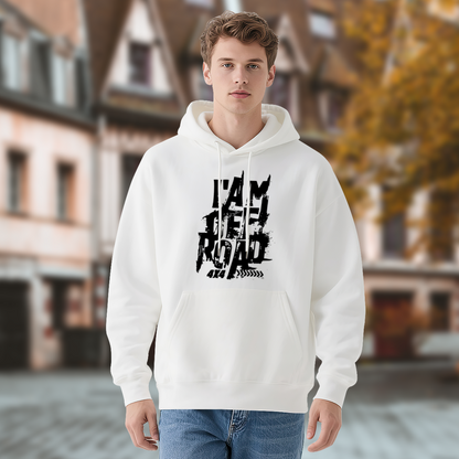 I Am Off Road' 4x4 Distressed Grunge Graphic Hoodie