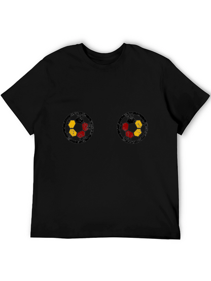 Soccer Ball Tee - Novelty Black Shirt