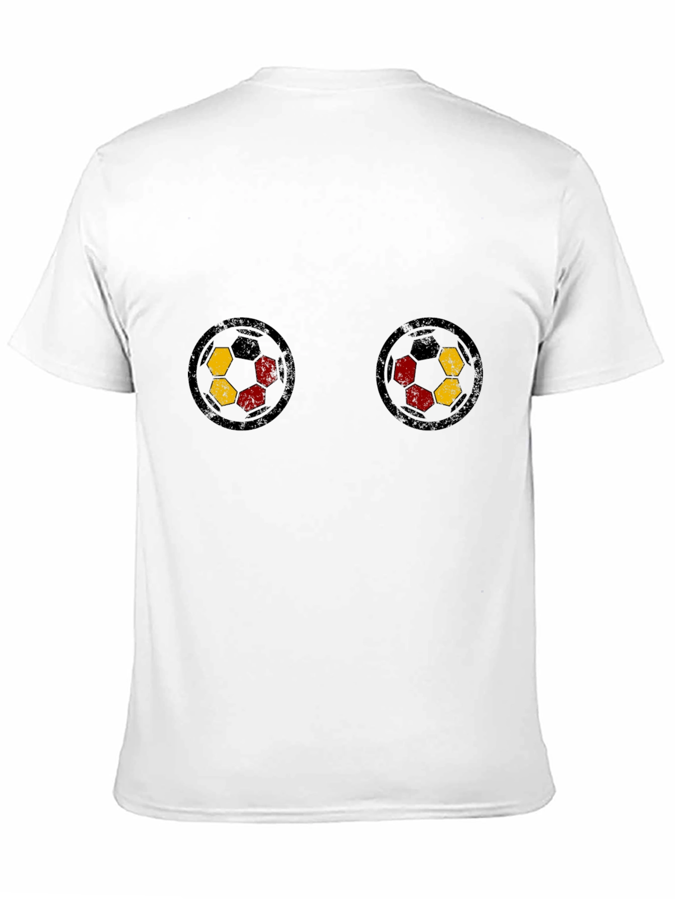 Soccer Ball Tee - Novelty Black Shirt