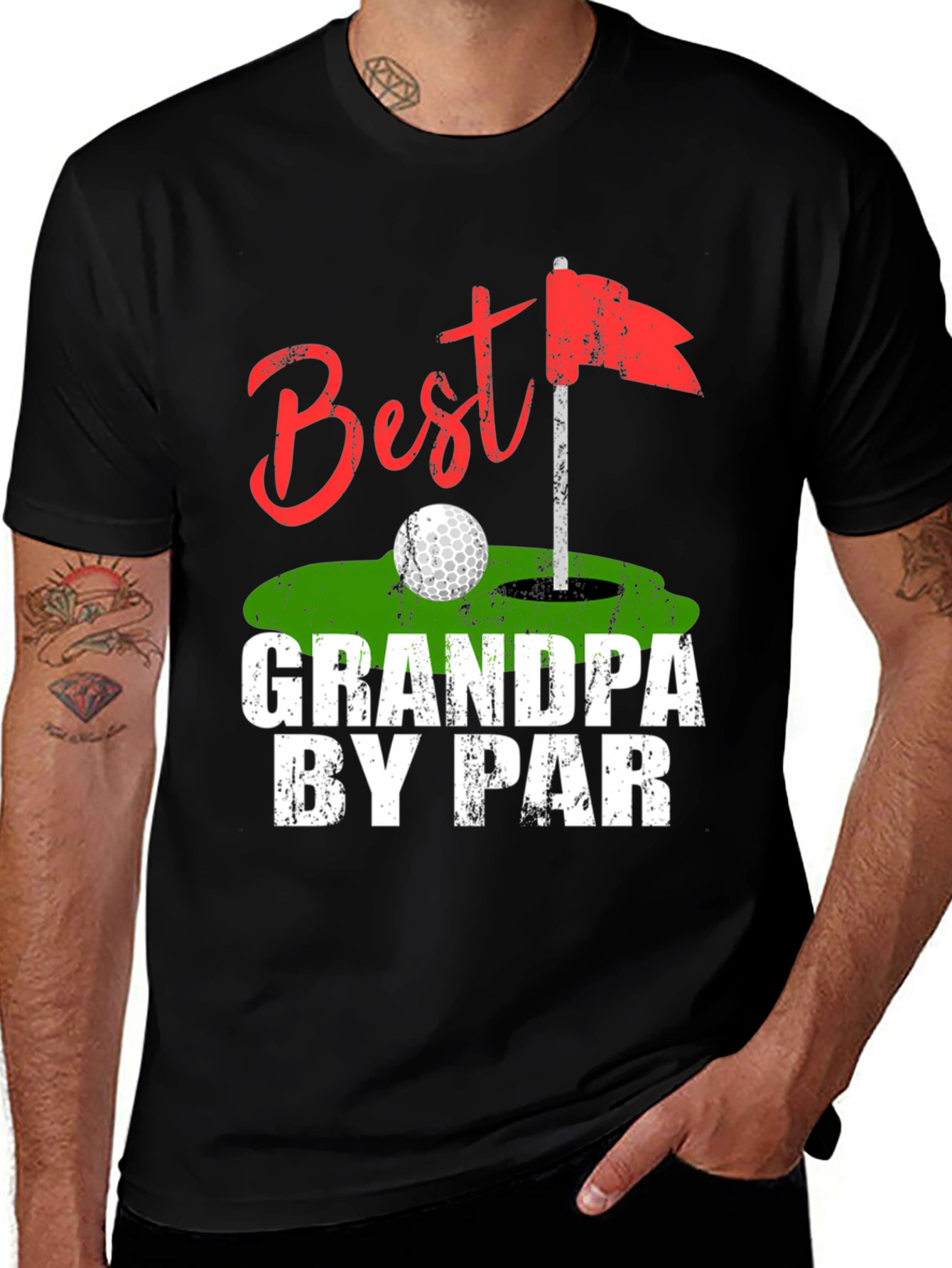 Best Grandpa By Par Golf T-Shirt