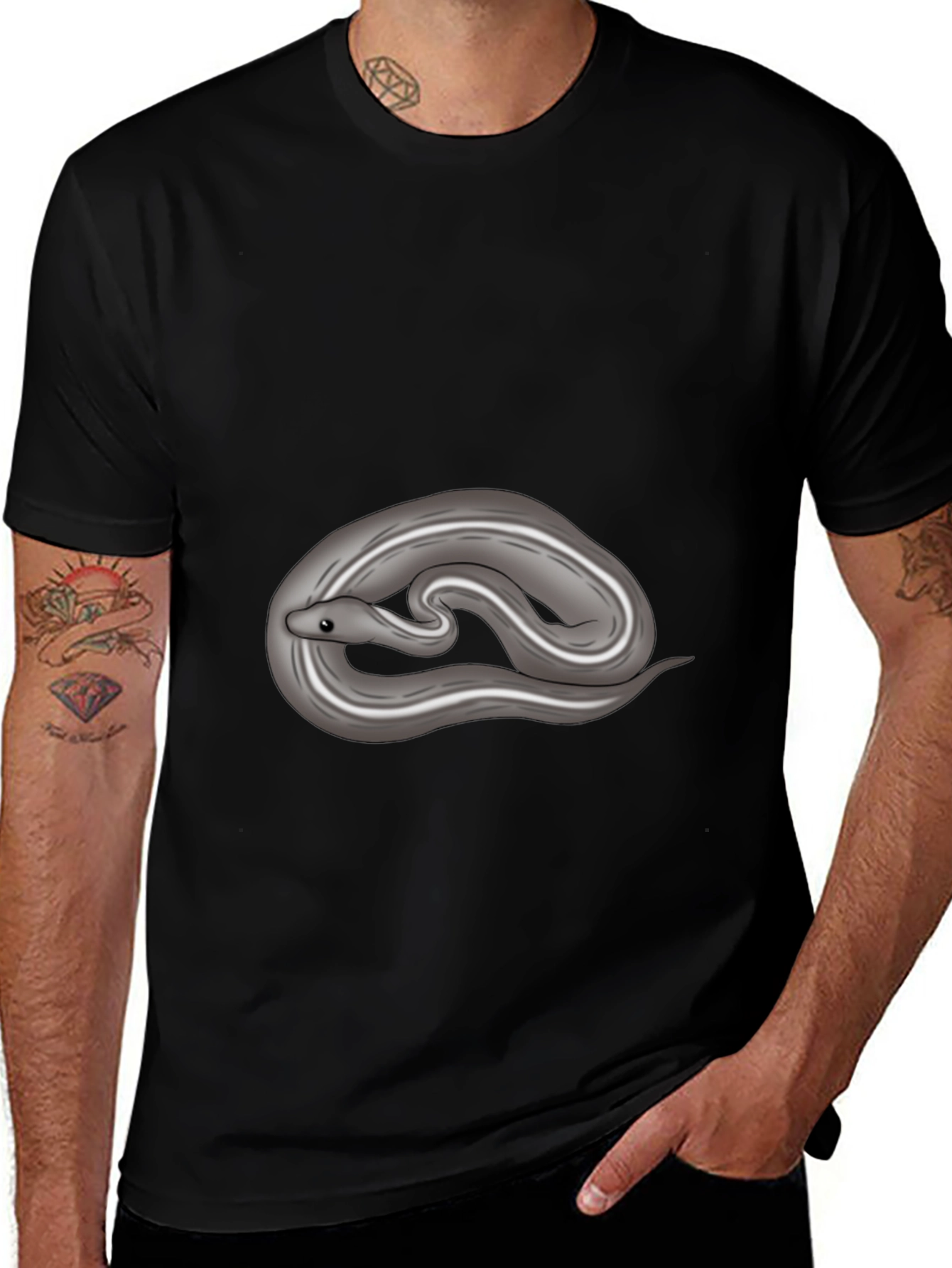 Snake Print Tee - Cool Casual Style