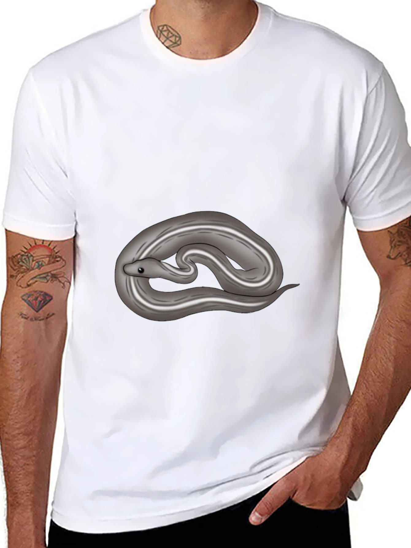 Snake Print Tee - Cool Casual Style