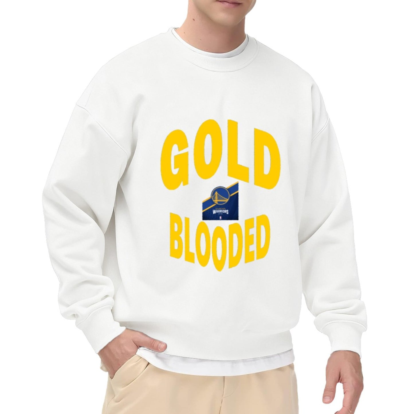 Golden State Warriors "Gold Blooded" Team Pride Crewneck Sweatshirt