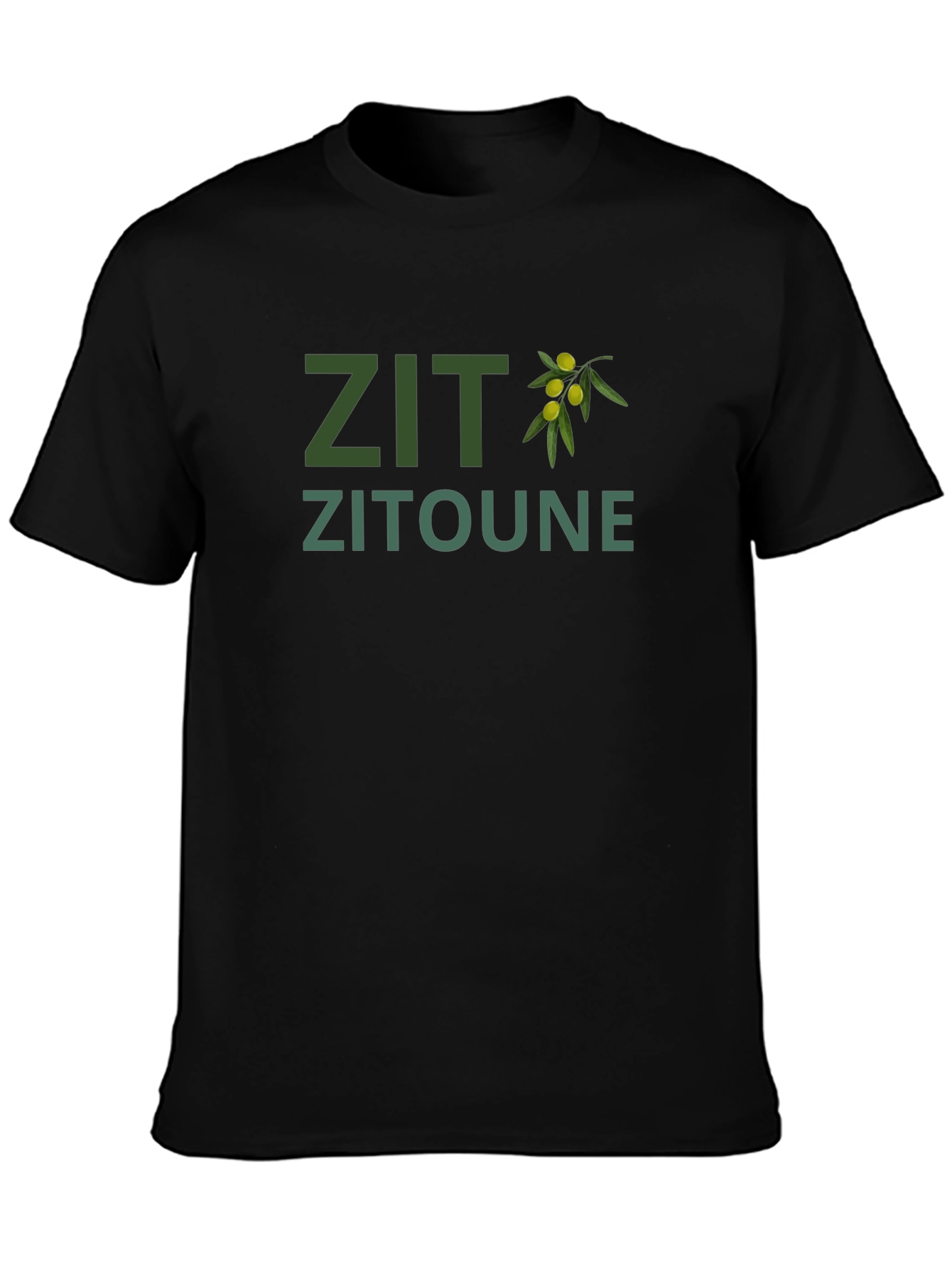 Zit Zitoune Olive Branch Graphic T-Shirt