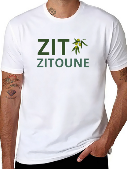 Zit Zitoune Olive Branch Graphic T-Shirt
