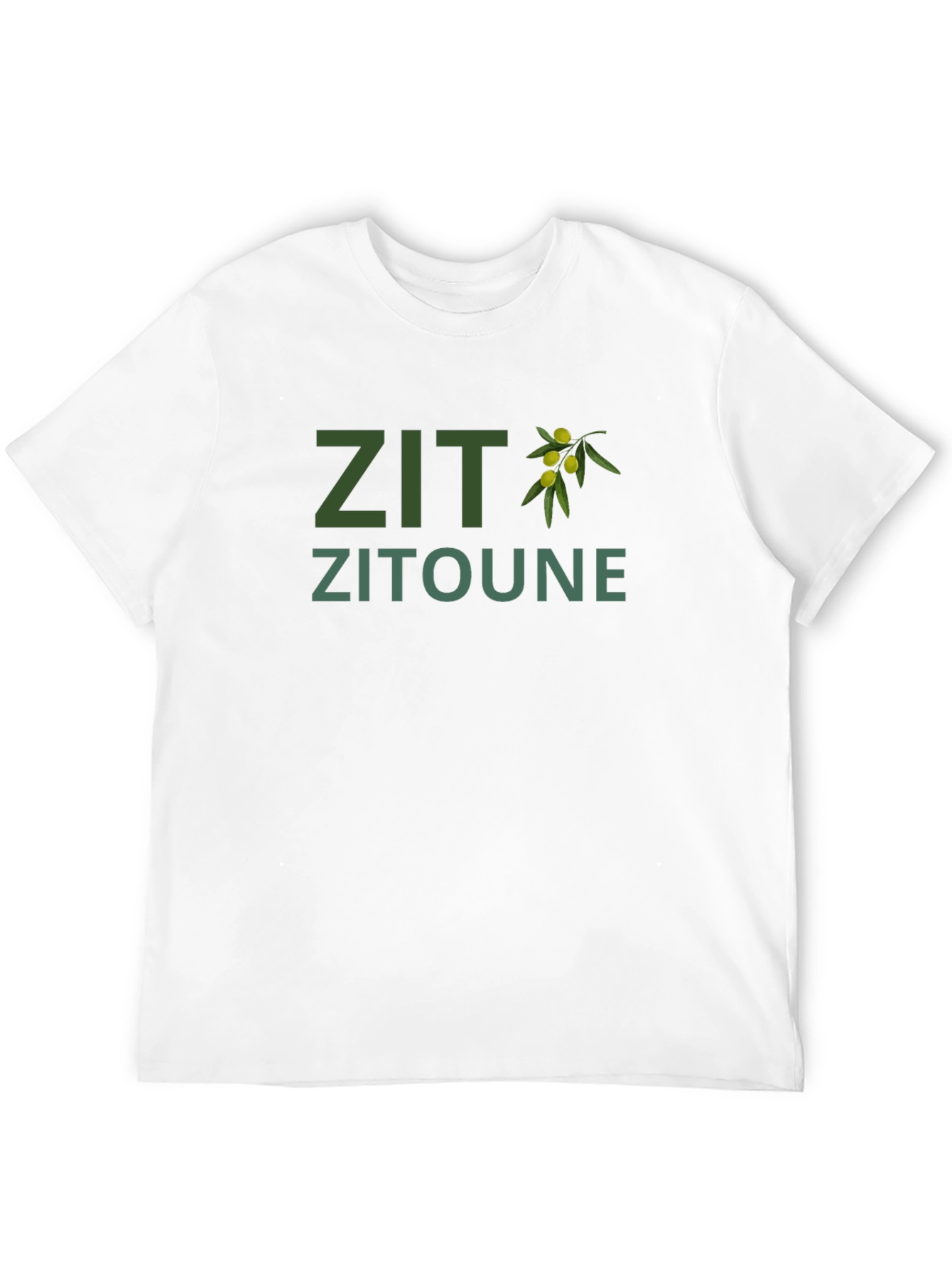 Zit Zitoune Olive Branch Graphic T-Shirt