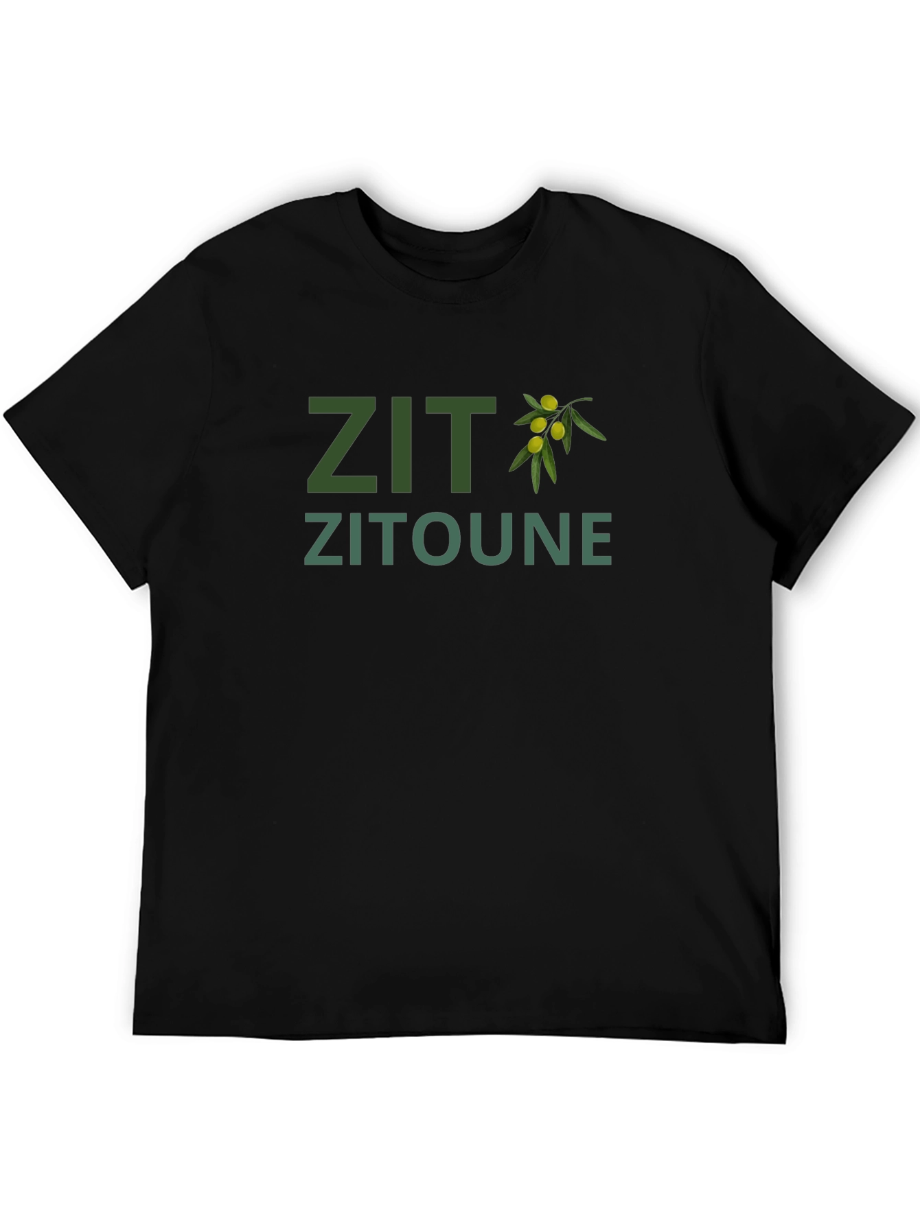 Zit Zitoune Olive Branch Graphic T-Shirt