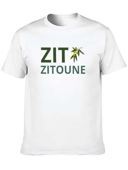 Zit Zitoune Olive Branch Graphic T-Shirt