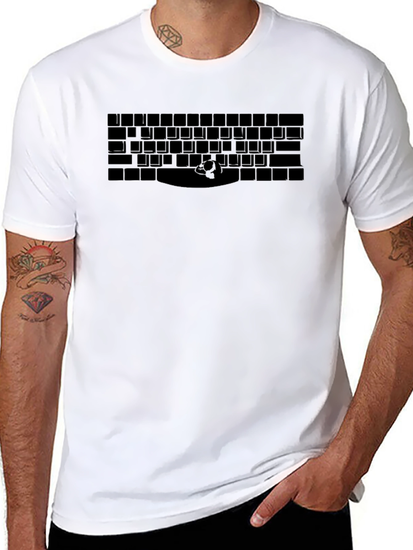 Keyboard Enthusiast Graphic Tee - Black