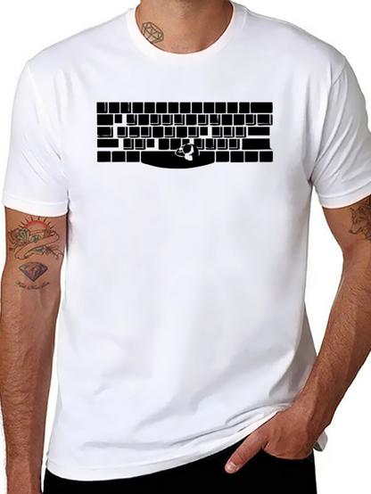 Keyboard Enthusiast Graphic Tee - Black