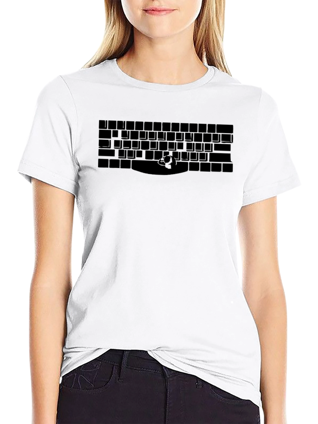 Keyboard Enthusiast Graphic Tee - Black